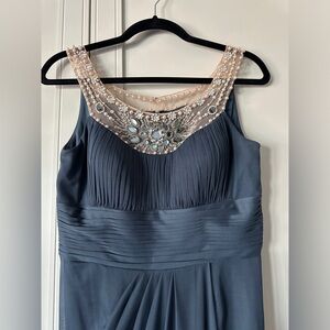 Adrianna Papelle Formal Maxi Beaded Dress